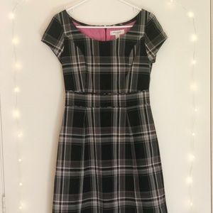 3/$25 Scoop Neck Plaid Midi Dress